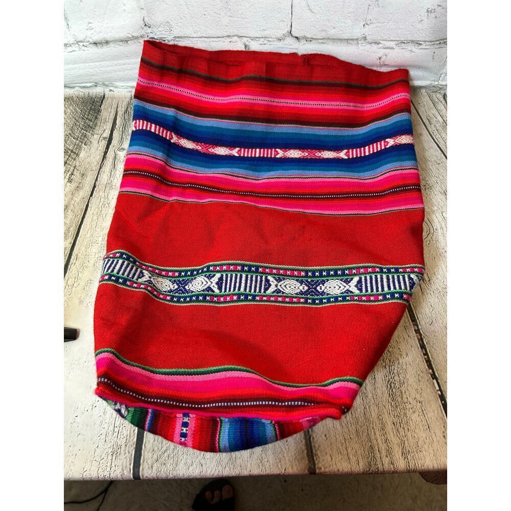 PERUVIAN Women’s Woven Backpack / Boho Bag
